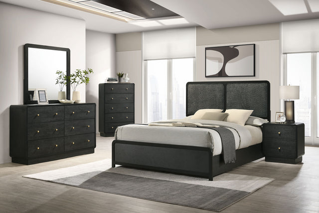 Cavelle 5-piece Eastern King Bedroom Set Black - sold by Home Elegance USA