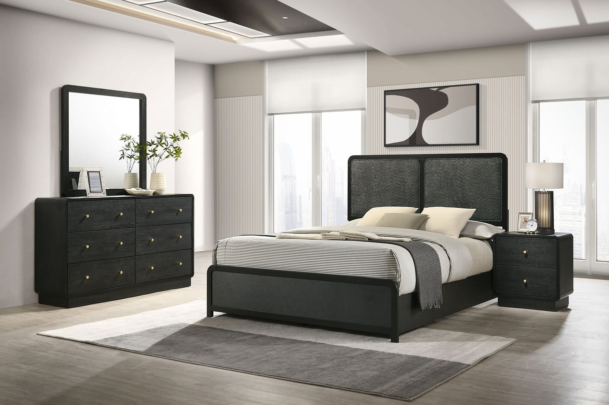 Cavelle 4-piece Queen Bedroom Set Black - sold by Home Elegance USA