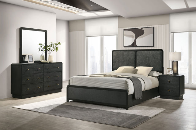 Cavelle 4-piece Queen Bedroom Set Black - sold by Home Elegance USA