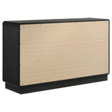 Cavelle 6-drawer Dresser Cabinet Black - Home Elegance USA