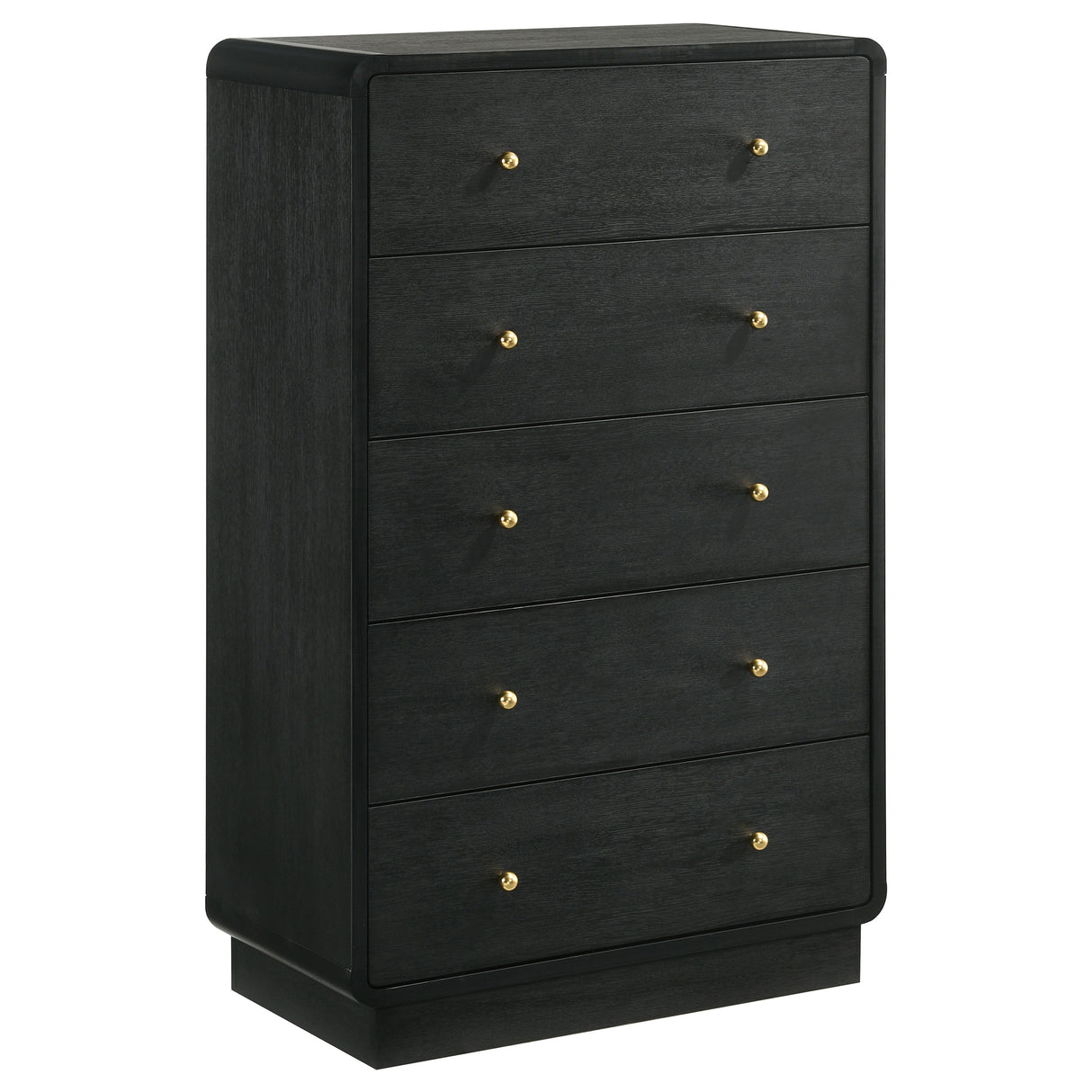 Cavelle 5-drawer Chest of Drawers Black - Home Elegance USA