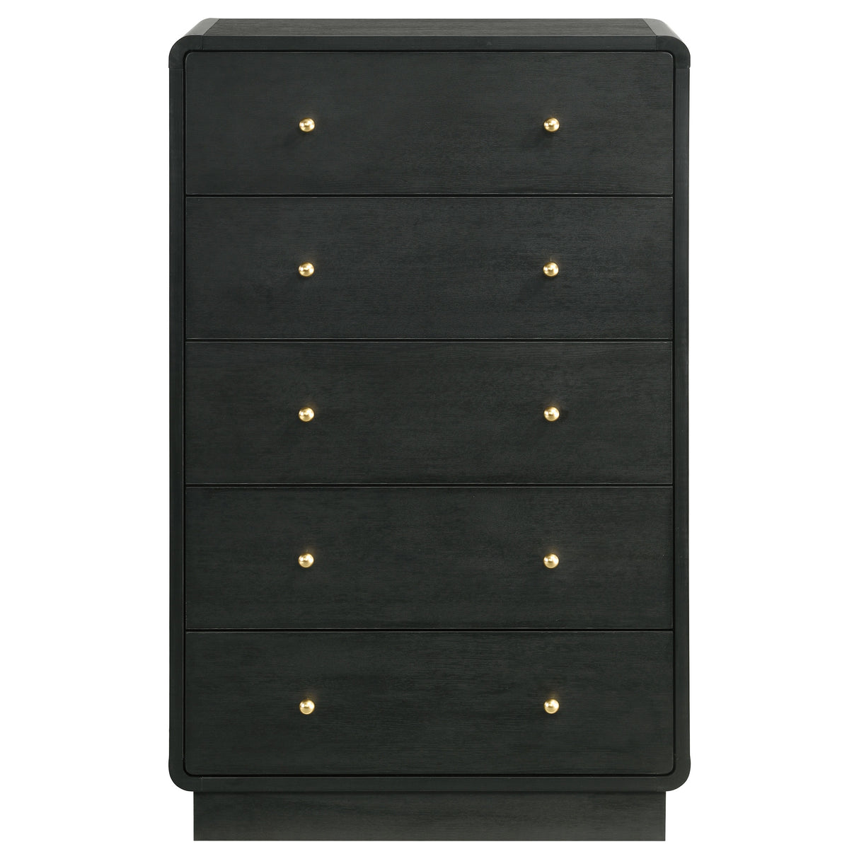 Cavelle 5-drawer Chest of Drawers Black - Home Elegance USA