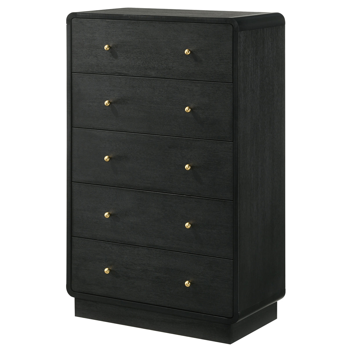 Cavelle 5-drawer Chest of Drawers Black - Home Elegance USA