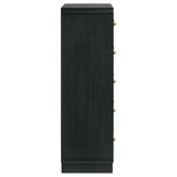 Cavelle 5-drawer Chest of Drawers Black - Home Elegance USA