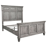 Avenue Wood Eastern King Panel Bed Weathered Grey | Coaster - 224031KE - Home Elegance USA - 1