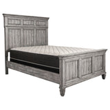 Avenue Wood Eastern King Panel Bed Weathered Grey | Coaster - 224031KE - Home Elegance USA - 3