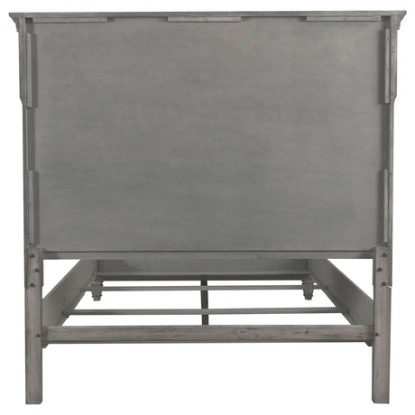 Avenue Wood Eastern King Panel Bed Weathered Grey | Coaster - 224031KE - Home Elegance USA - 6