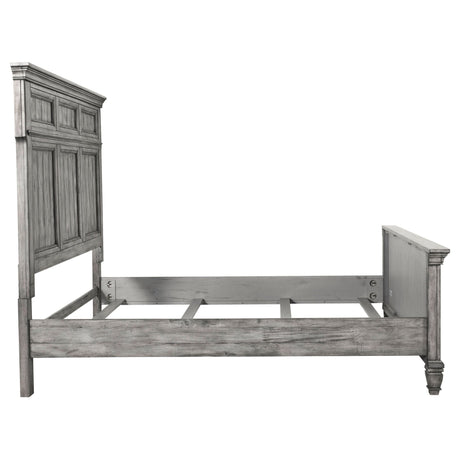 Avenue Wood Eastern King Panel Bed Weathered Grey | Coaster - 224031KE - Home Elegance USA - 7