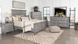 Avenue Wood Eastern King Panel Bed Weathered Grey | Coaster - 224031KE - Home Elegance USA - 14