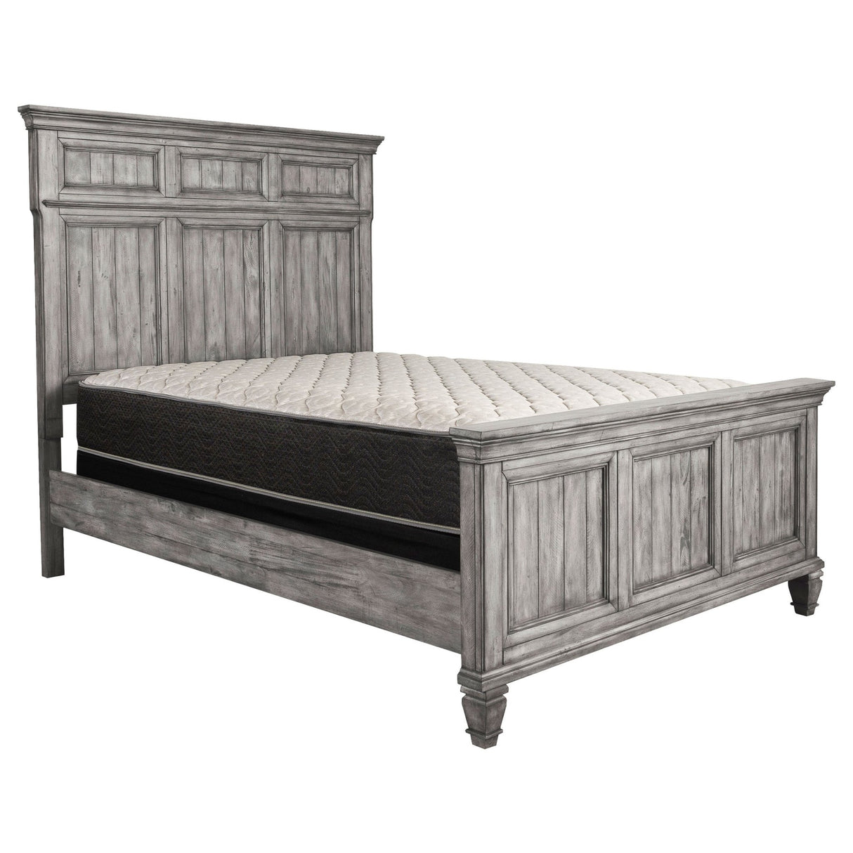 Avenue Wood California King Panel Bed Weathered Grey | Coaster - 224031KW - Home Elegance USA - 3