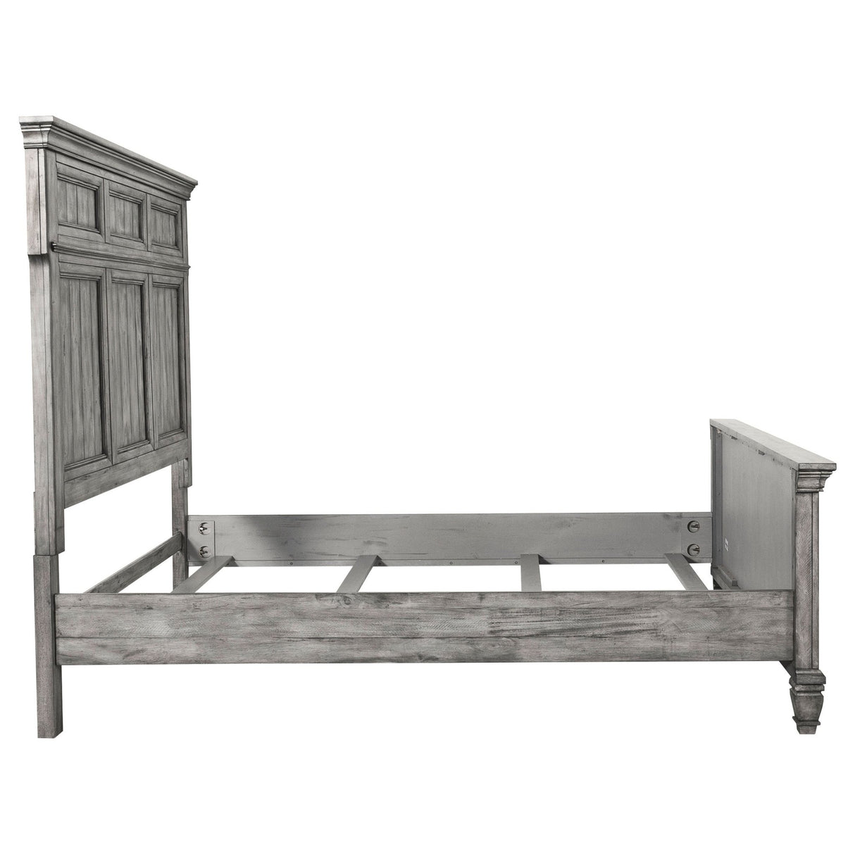 Avenue Wood California King Panel Bed Weathered Grey | Coaster - 224031KW - Home Elegance USA - 7