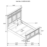 Avenue Wood Queen Panel Bed Weathered Grey | Coaster - 224031Q - Home Elegance USA - 13