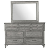 Avenue 8 - drawer Rectangular Dresser with Mirror Grey | Coaster - 224033M - Home Elegance USA - 3