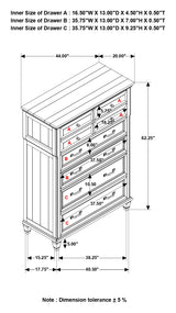 Avenue 8 - drawer Rectangular Chest Grey | Coaster - 224035 - Home Elegance USA - 8