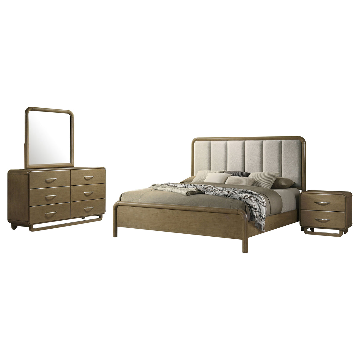 Amsbury 4-piece Queen Bedroom Set Nutmeg – Coaster Furniture