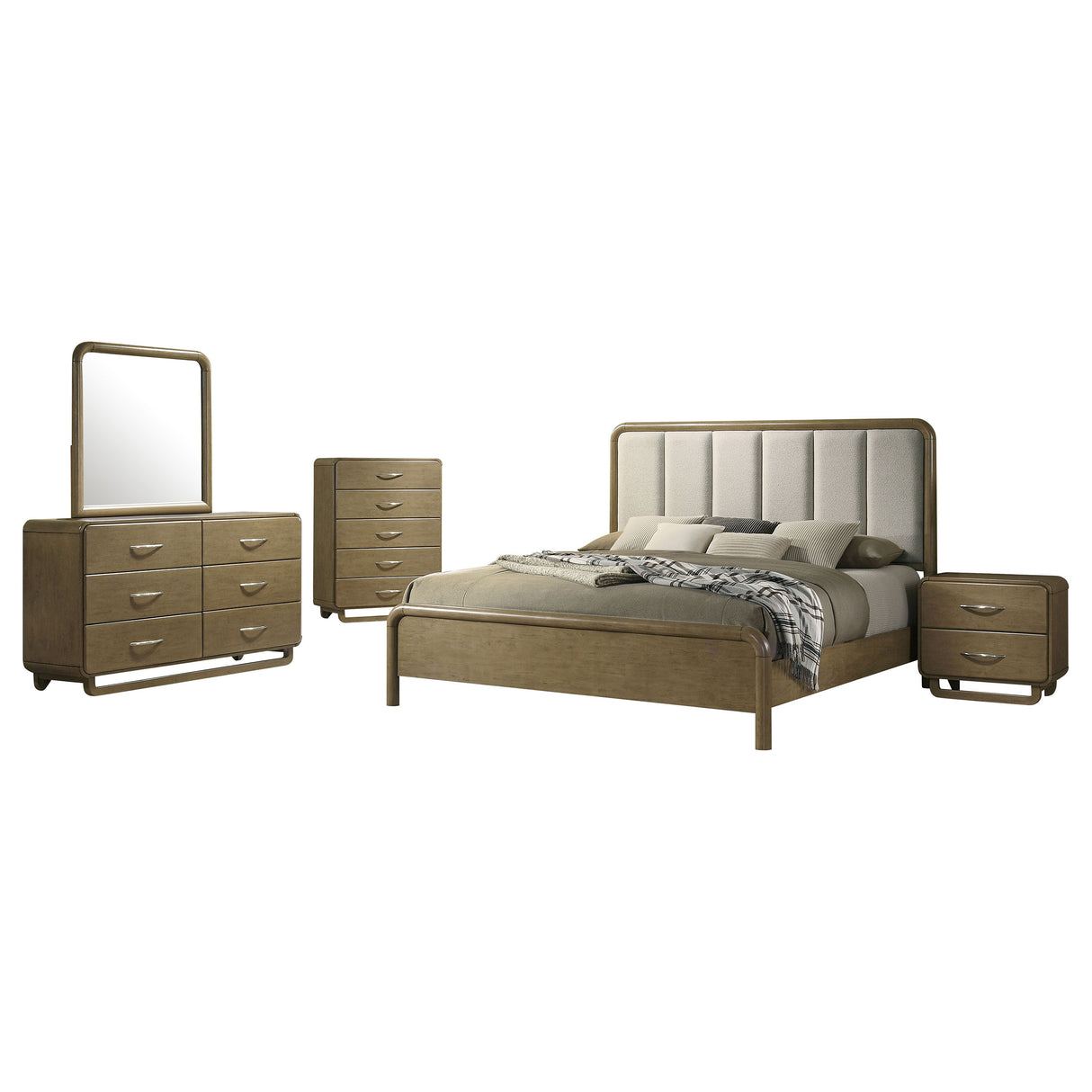 Amsbury 5-piece Queen Bedroom Set Nutmeg – Coaster Furniture