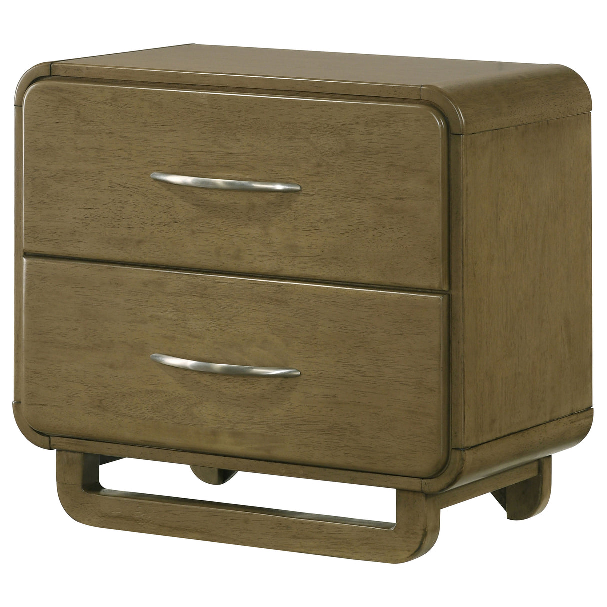 Amsbury 2-drawer Nightstand Bedside Table Nutmeg - Home Elegance USA