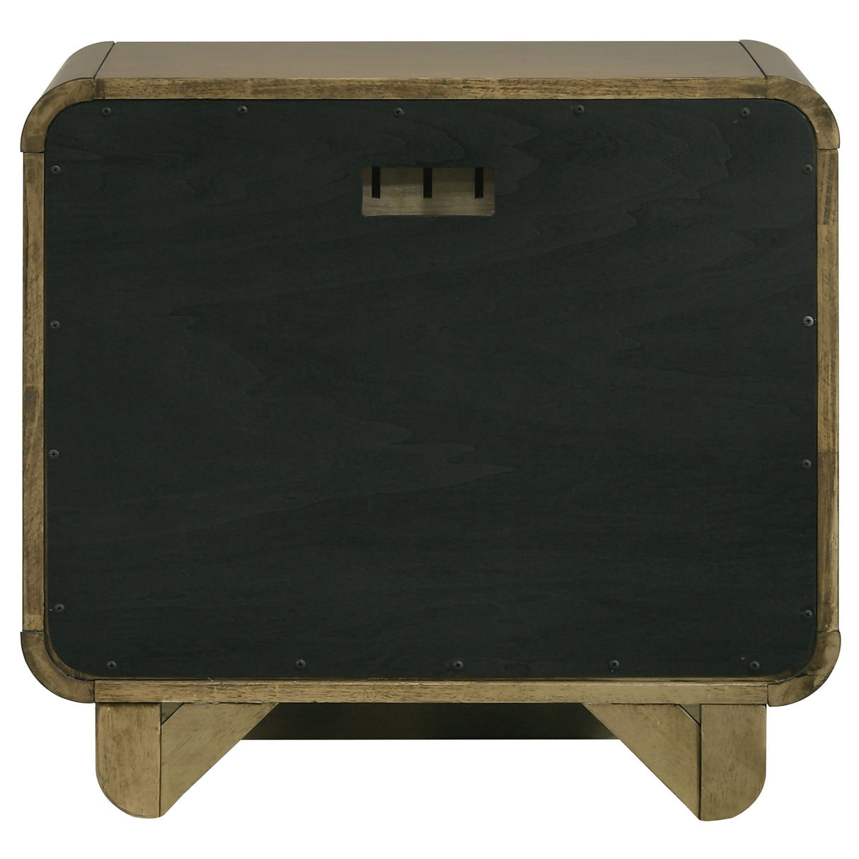 Amsbury 2-drawer Nightstand Bedside Table Nutmeg - Home Elegance USA