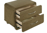 Amsbury 2-drawer Nightstand Bedside Table Nutmeg - Home Elegance USA