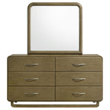 Amsbury 6-drawer Dresser and Mirror Nutmeg - Home Elegance USA
