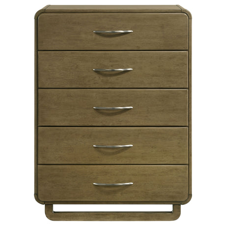 Amsbury 5-drawer Chest of Drawers Nutmeg - Home Elegance USA