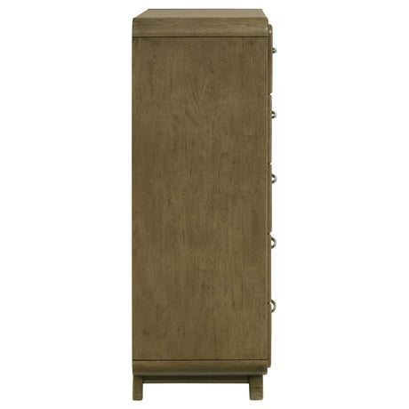 Amsbury 5-drawer Chest of Drawers Nutmeg - Home Elegance USA
