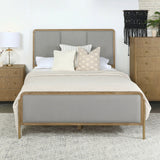 Arini Upholstered Queen Panel Bed Sand Wash and Grey | Coaster - 224301Q - Home Elegance USA - 2