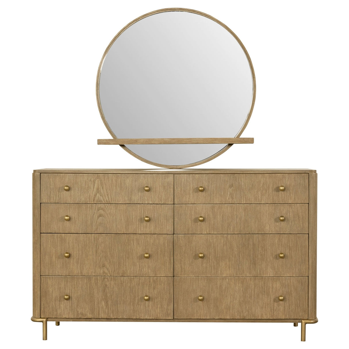 Arini 8 - drawer Dresser with Mirror Sand Wash | Coaster - 224303M - Home Elegance USA - 3