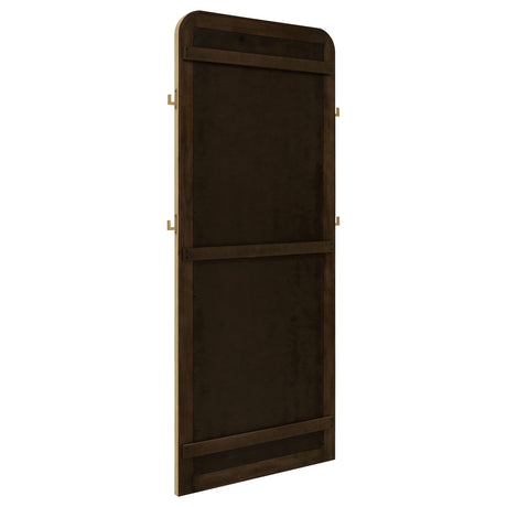 Arini Cane Weave Full Length Standing Floor Mirror Sand Wash - Home Elegance USA