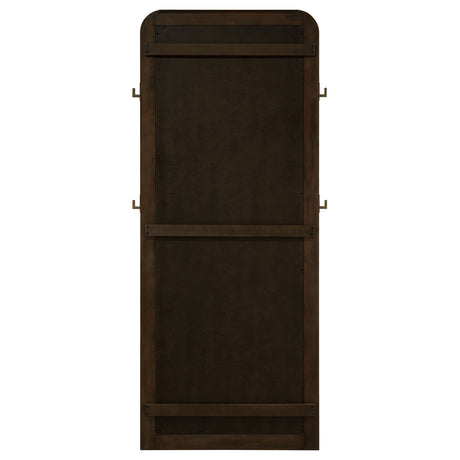 Arini Cane Weave Full Length Standing Floor Mirror Sand Wash - Home Elegance USA