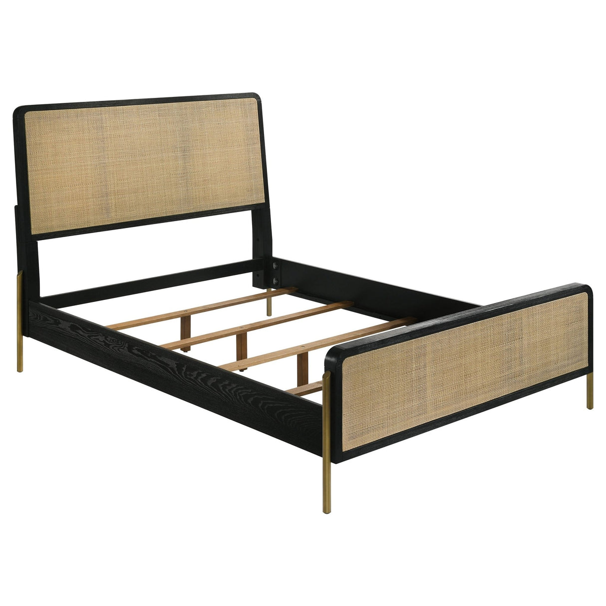 Arini 4 - piece Eastern King Bedroom Set Black and Natural | Coaster | Home Elegance USA