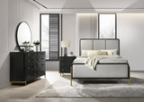 Arini 4 - piece Eastern King Bedroom Set Black and Grey | Coaster | Home Elegance USA