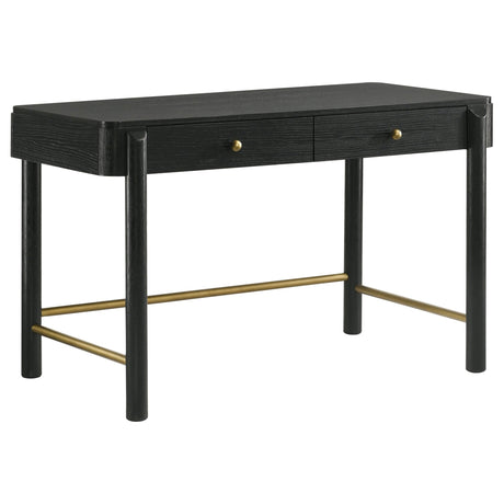 Arini 2 - drawer Vanity Desk Makeup Table Black | Coaster | Home Elegance USA