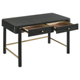 Arini 2 - drawer Vanity Desk Makeup Table Black | Coaster - 224337 - Home Elegance USA - 3