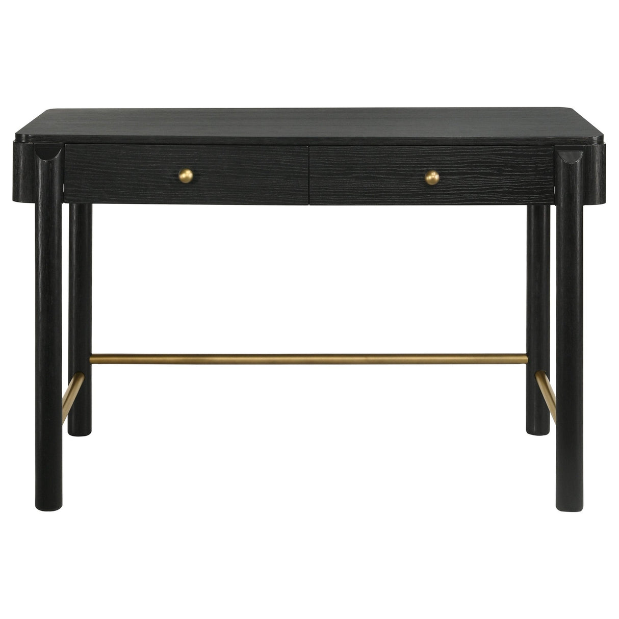 Arini 2 - drawer Vanity Desk Makeup Table Black | Coaster | Home Elegance USA