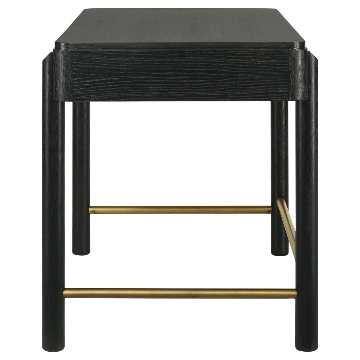 Arini 2 - drawer Vanity Desk Makeup Table Black | Coaster - 224337 - Home Elegance USA - 6