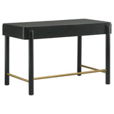 Arini 2 - drawer Vanity Desk Makeup Table Black | Coaster | Home Elegance USA