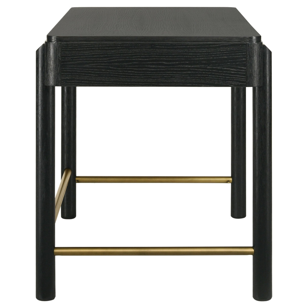 Arini 2 - drawer Vanity Desk Makeup Table Black | Coaster | Home Elegance USA