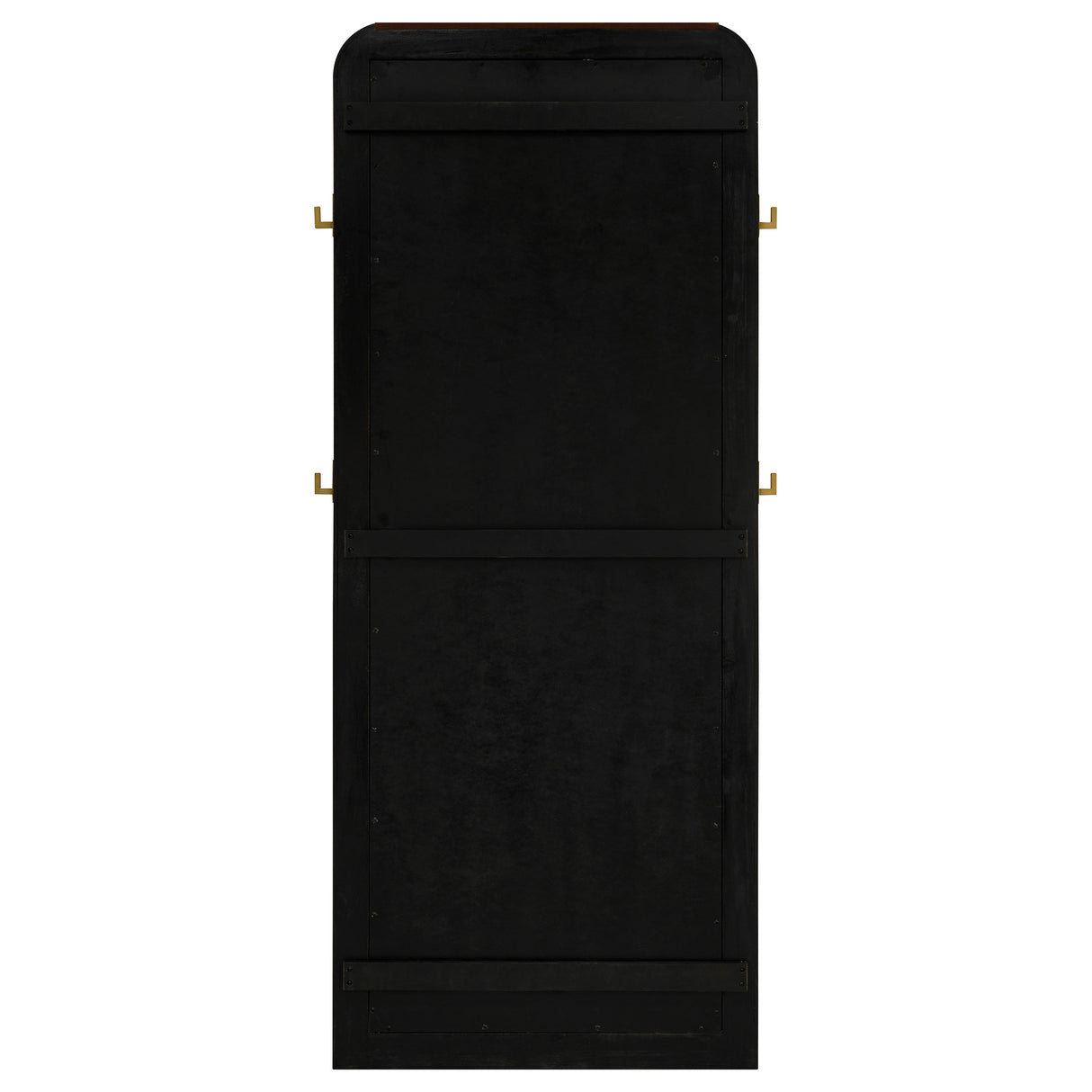 Arini Cane Weave Full Length Standing Floor Mirror Black