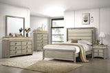 Eastern King Bed 5 Pc Set - Giselle 5-piece Eastern King Bedroom Set Rustic Beige