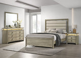 California King Bed 4 Pc Set - Giselle 4-piece California King Bedroom Set Rustic Beige