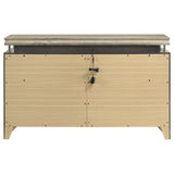 Dresser - Giselle 8-drawer Bedroom Dresser with LED Rustic Beige