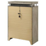 Chest - Giselle 6-drawer Bedroom Chest with LED Rustic Beige