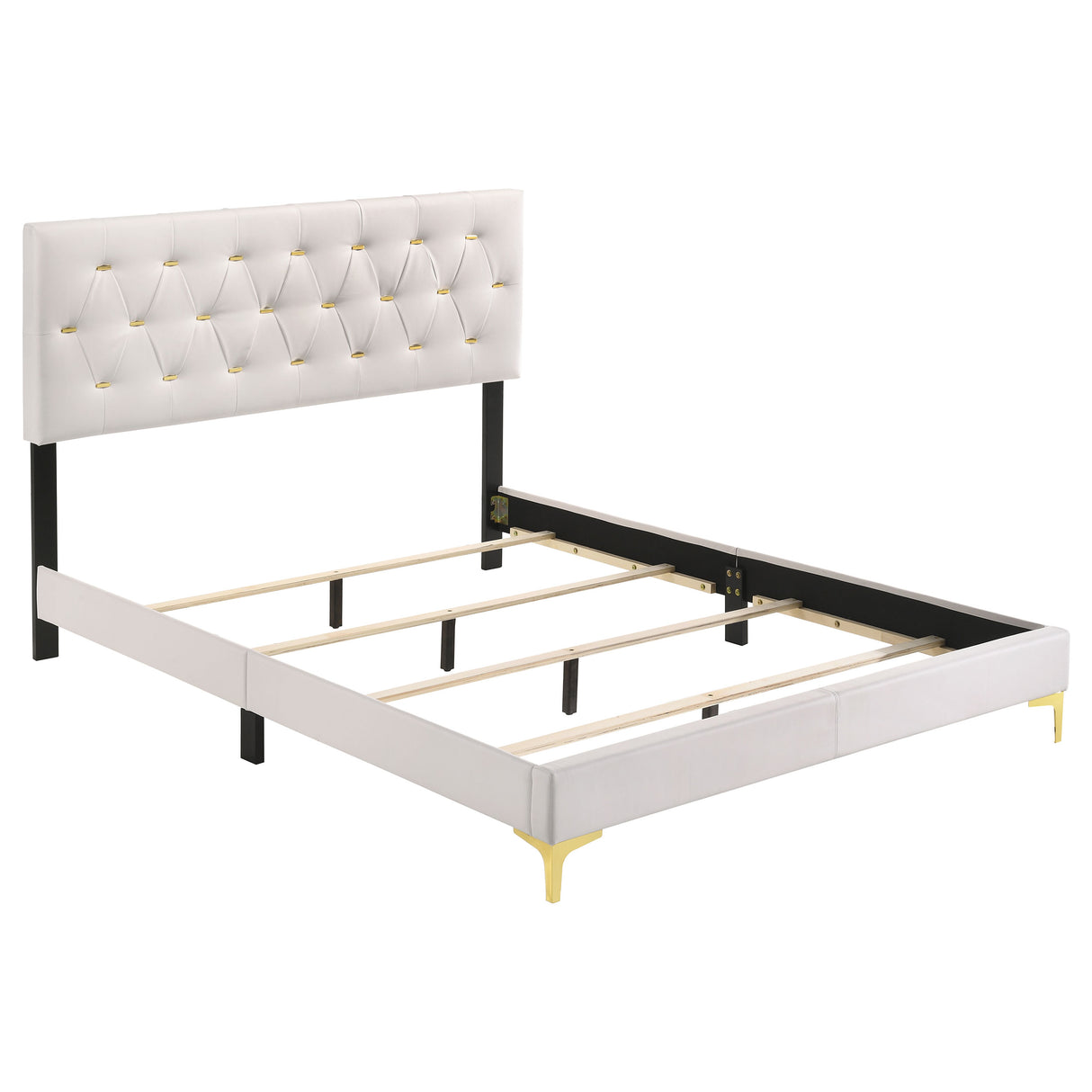 Eastern King Bed 4 Pc Set - Kendall 4-piece Eastern King Bedroom Set White