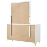 Dresser With Mirror - Kendall 6-drawer Dresser with Mirror White