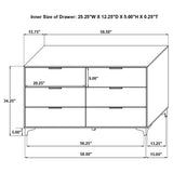 Dresser - Kendall 6-drawer Dresser White