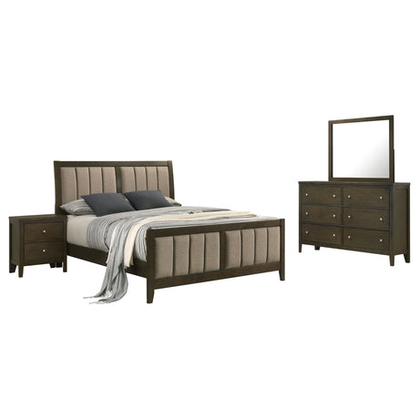 Wilkes 4-piece Queen Bedroom Set Dark Cocoa - sold by Home Elegance USA