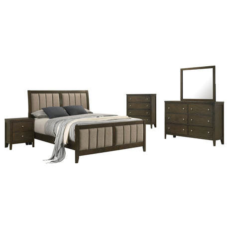Wilkes 5-piece Queen Bedroom Set Dark Cocoa - sold by Home Elegance USA