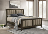 Wilkes 51-inch Upholstered Queen Bed Dark Cocoa -  Coaster Furniture