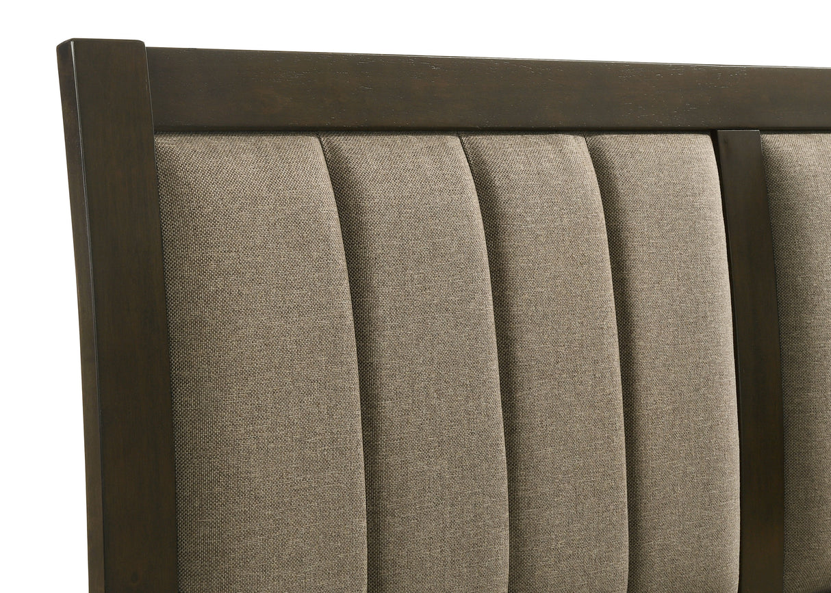 Wilkes 51-inch Upholstered Queen Bed Dark Cocoa -  Coaster Furniture